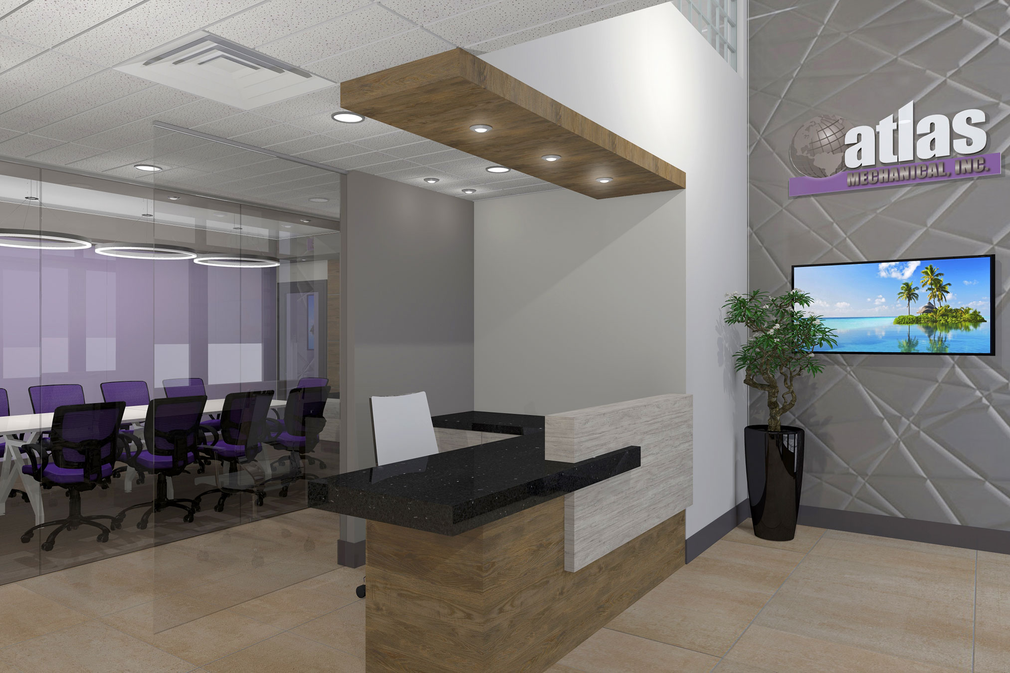 Atlas Mechanical Office Interior Design