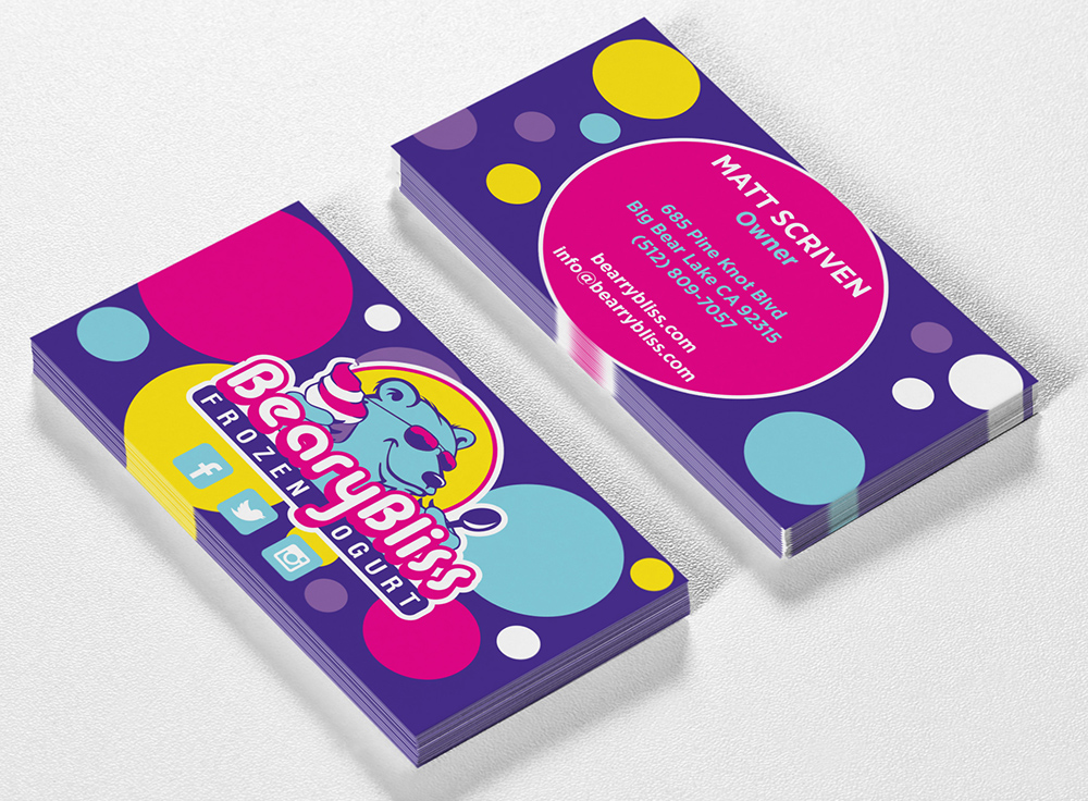 Store business cards design
