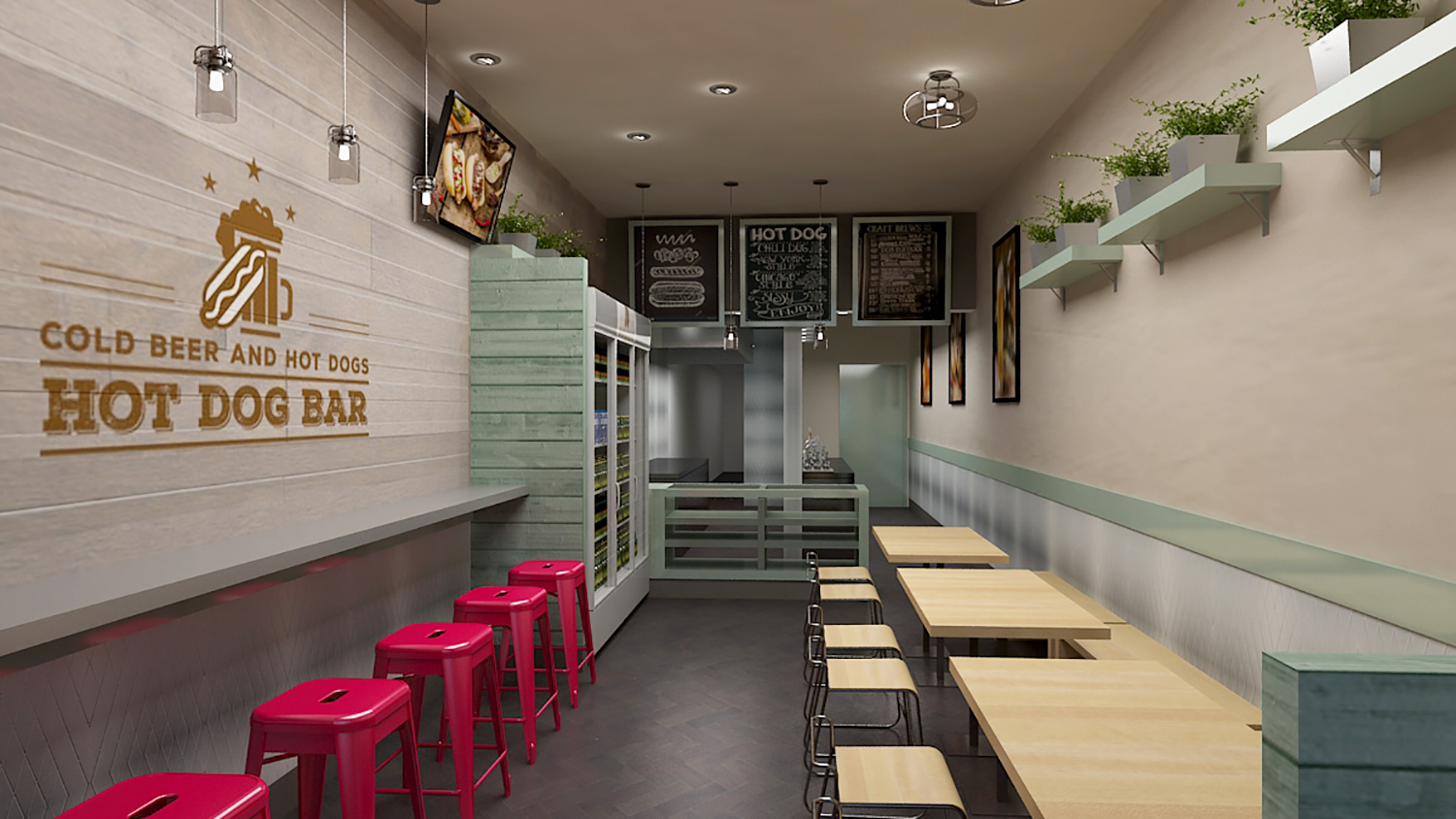 Hot Dog Bar Design