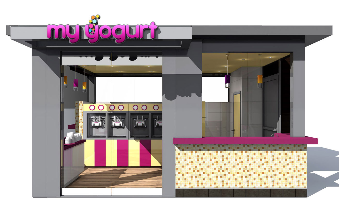 My Yogurt shop kiosk design