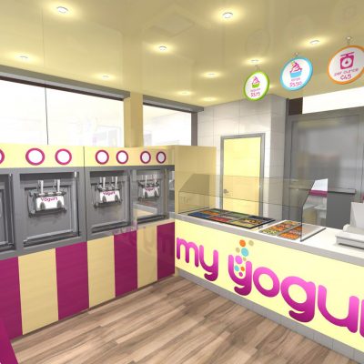 My Yogurt shop kiosk design