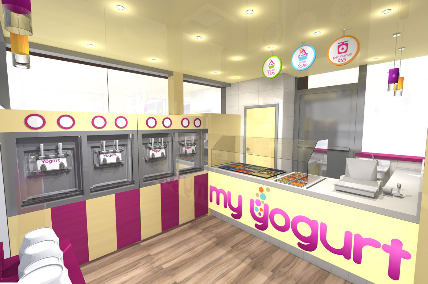 My Yogurt shop kiosk design