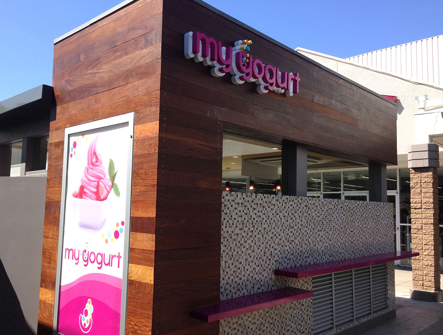 My Yogurt shop kiosk design