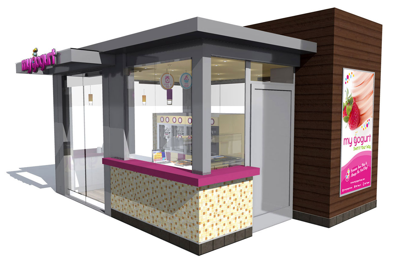 My Yogurt shop kiosk design