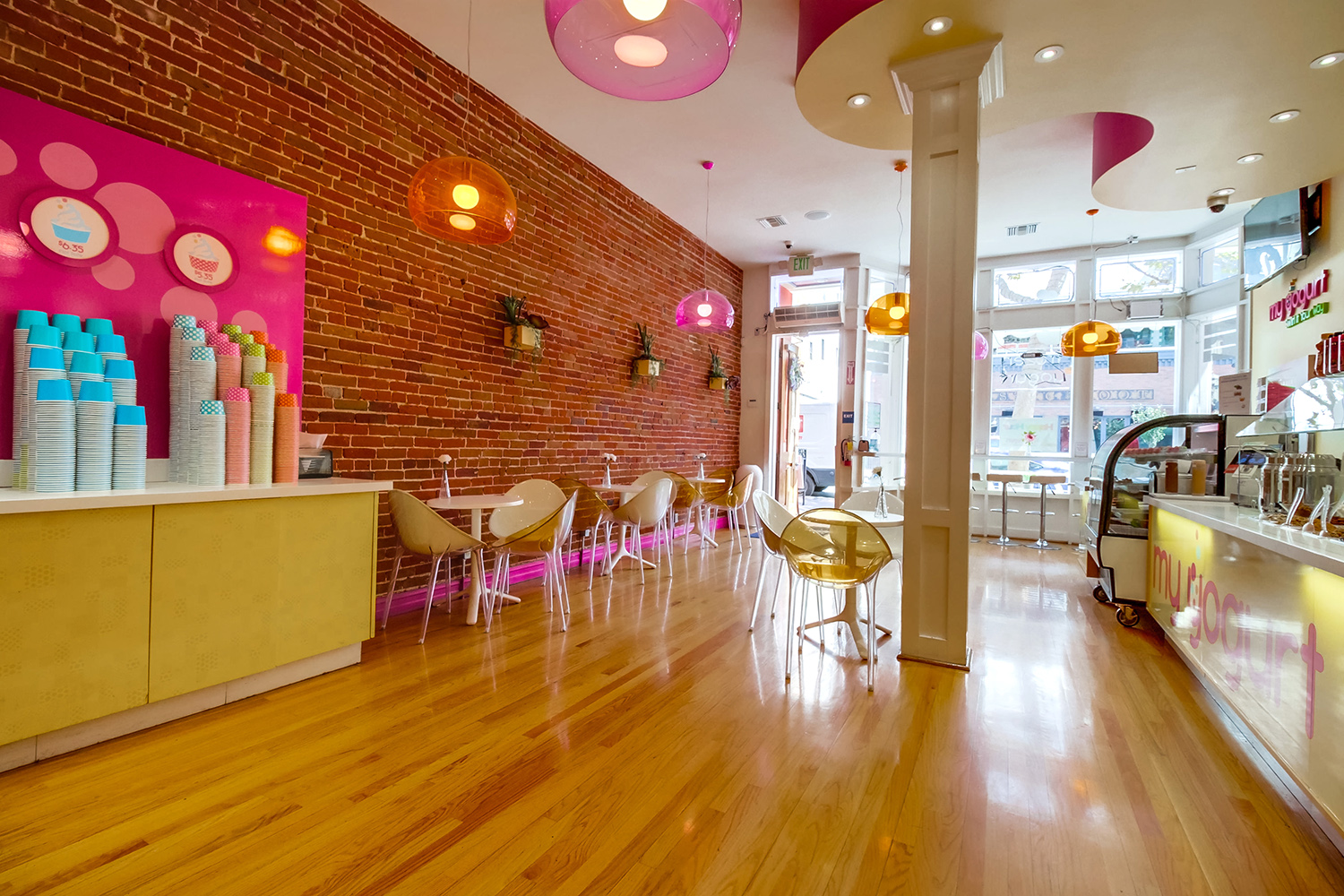 My Yogurt frozen yogurt shop interior design and branding