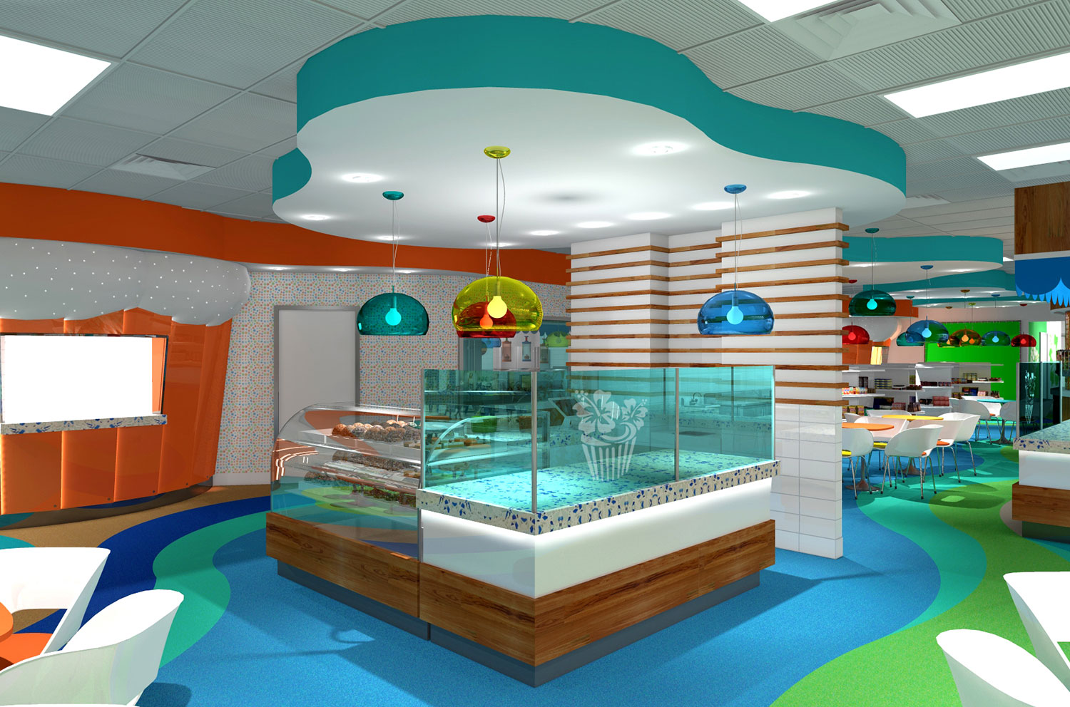 Ohana Cupcakes store interior design