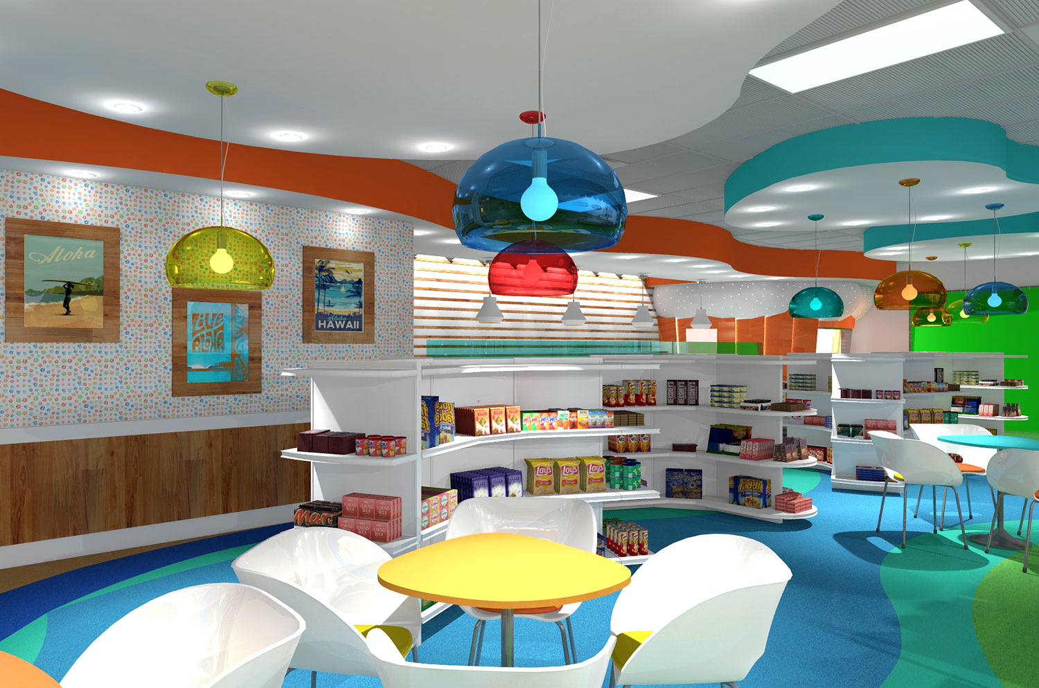 Ohana Cupcakes store interior design