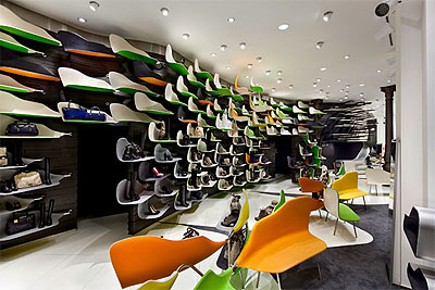 Designer store shoe shops