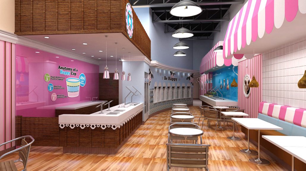 Happy Cow Yogurt Shop Design by Mindful Design Consulting