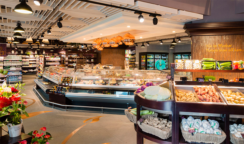 supermarket interior