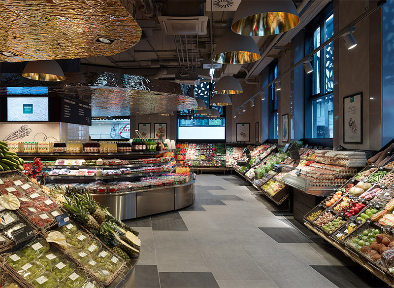 supermarket interior