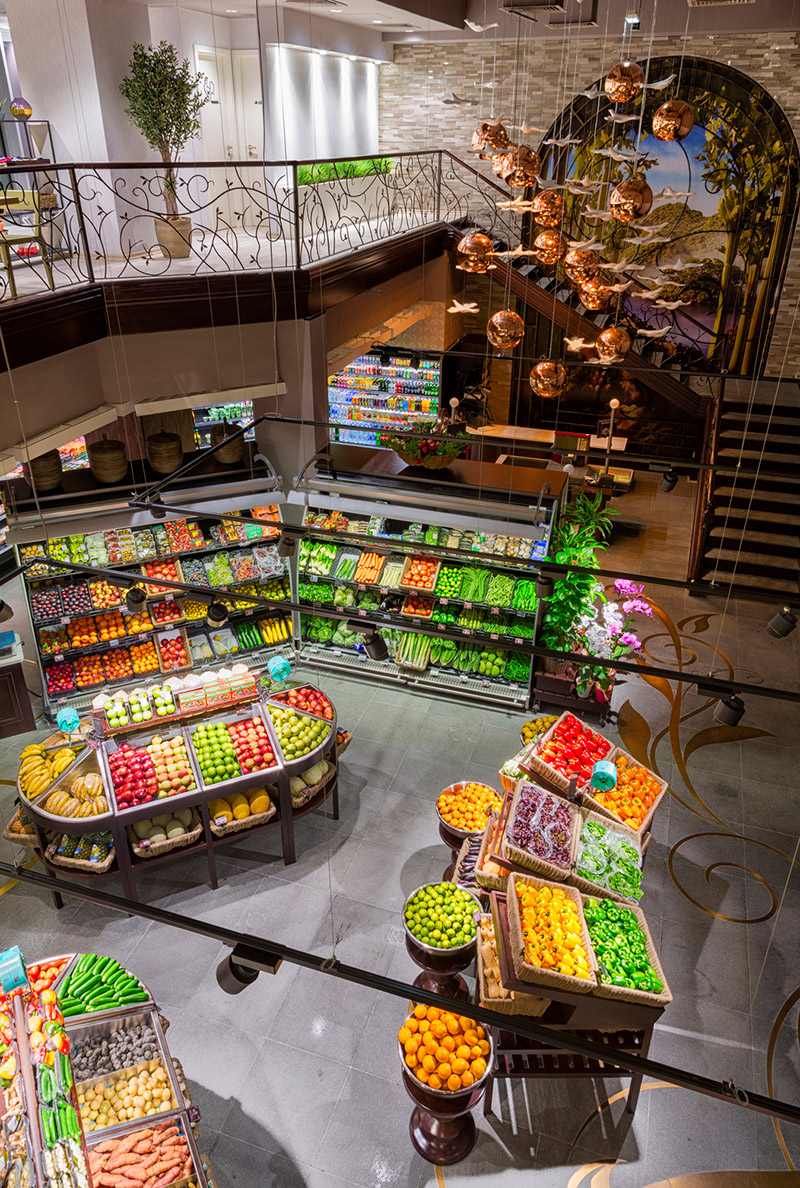 supermarket interior