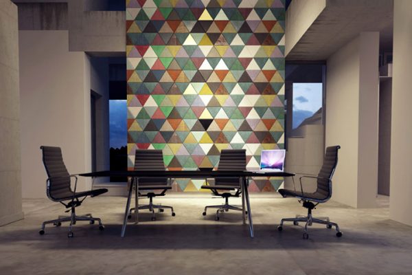 Innovative Interior Design Materials - Leather Tiles for Walls and Floors