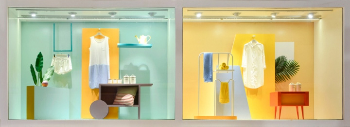 Do a visual merchandising design for your window display by