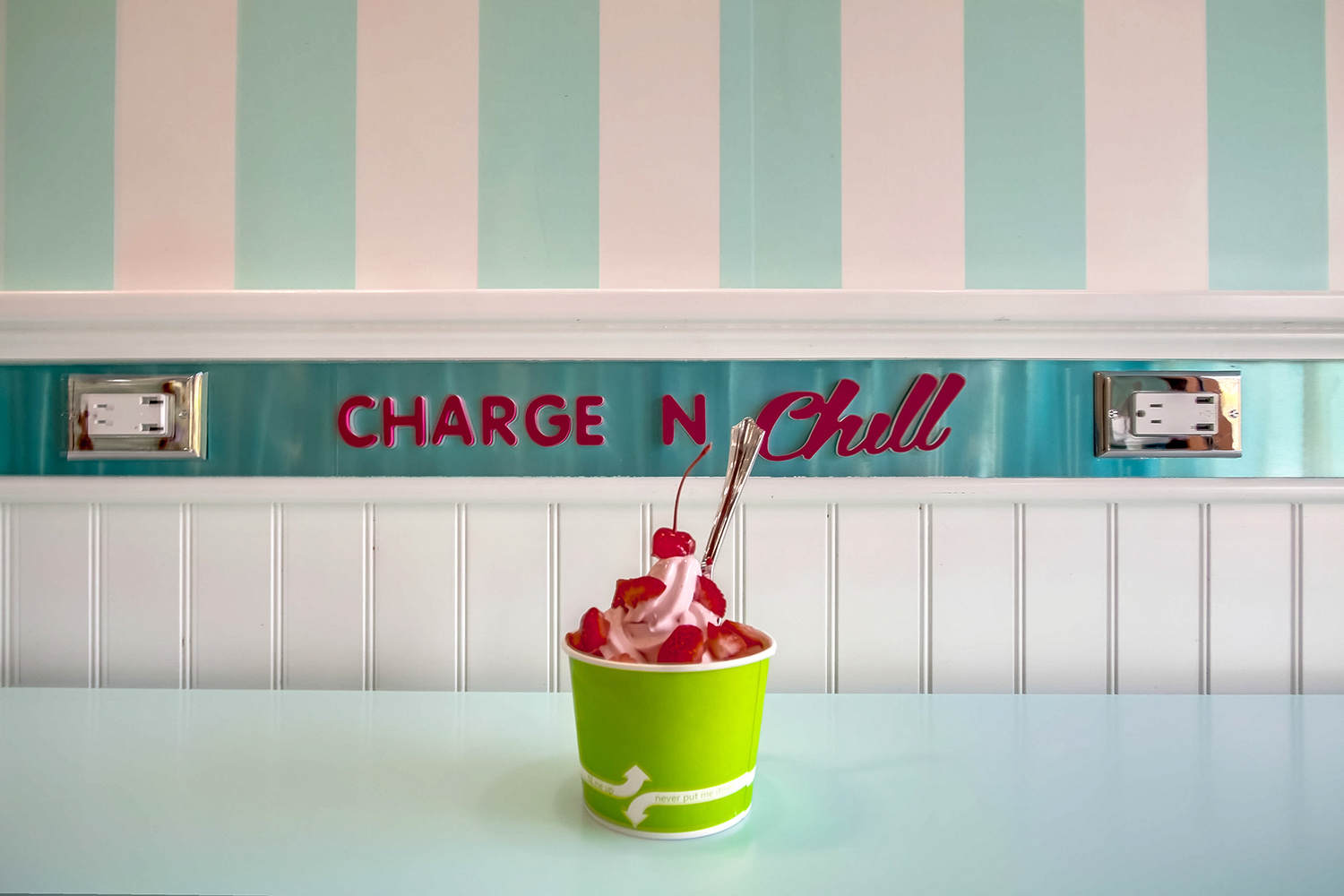Alpine Chill Yogurt Shop Branding and Interior Design
