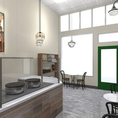 Olala Crepes Interior Design Gaslamp Quarter San Diego