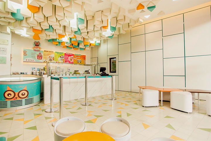 Candy Store Interior Design Creates Charming Two-Dimensional World