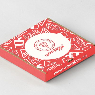 Wow Pizza Box Graphic Design