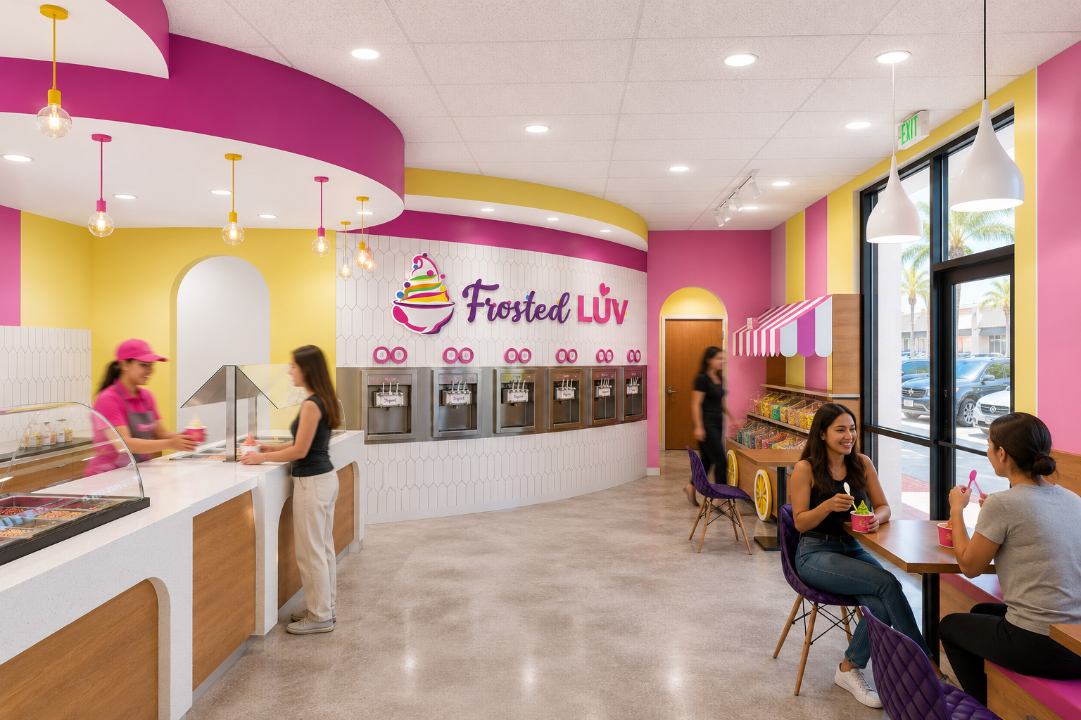 Frosted Luv Dessert Shop Interior Design