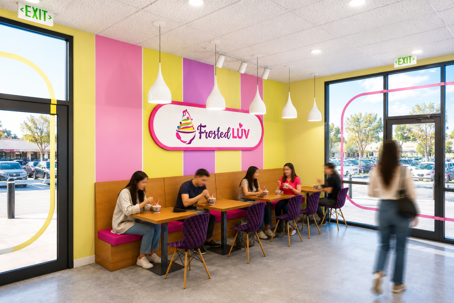 Frosted Luv Dessert Shop Interior Design