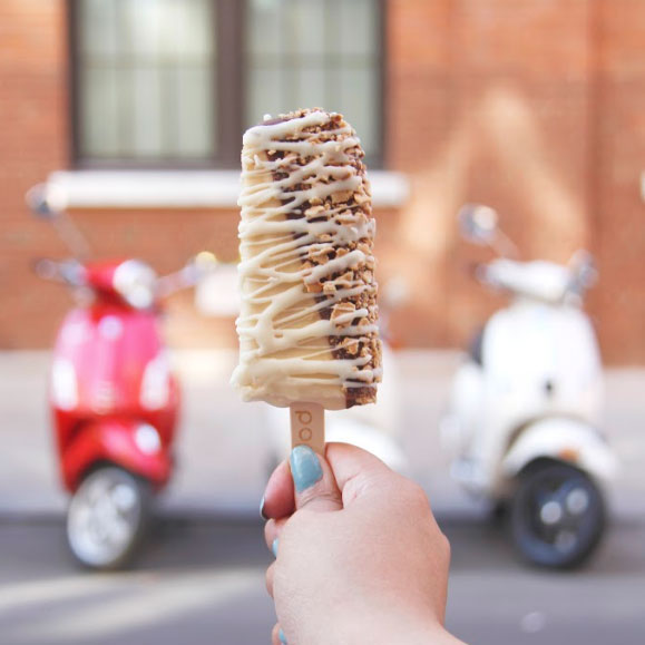 Traditional Italian Gelato and Two Scooters