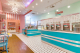 Dessert shop in pink and turquoise.