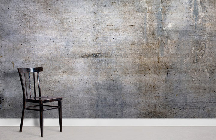 Rustic Concrete Wallpaper for Commercial Design