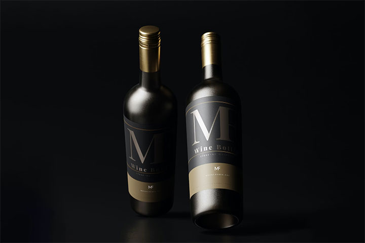 Labeled bottle of wine that can serve as branded corporate presents