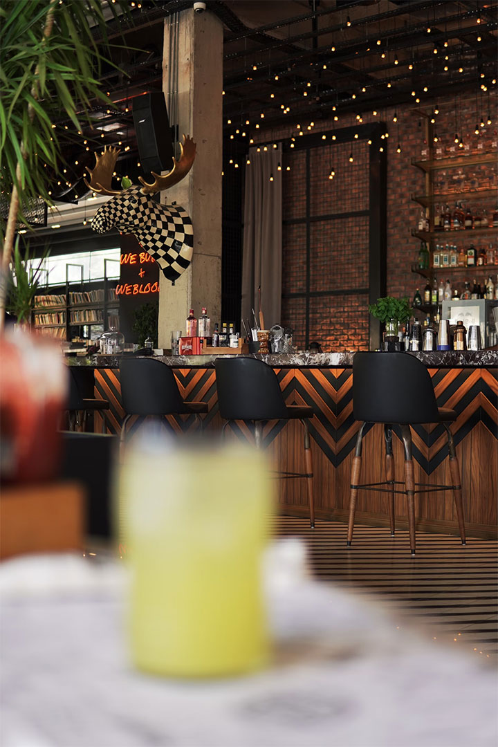 Creating an intimate restaurant ambiance with decorative lights.