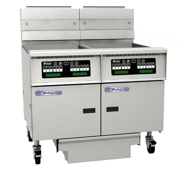 Electric commercial fryer.