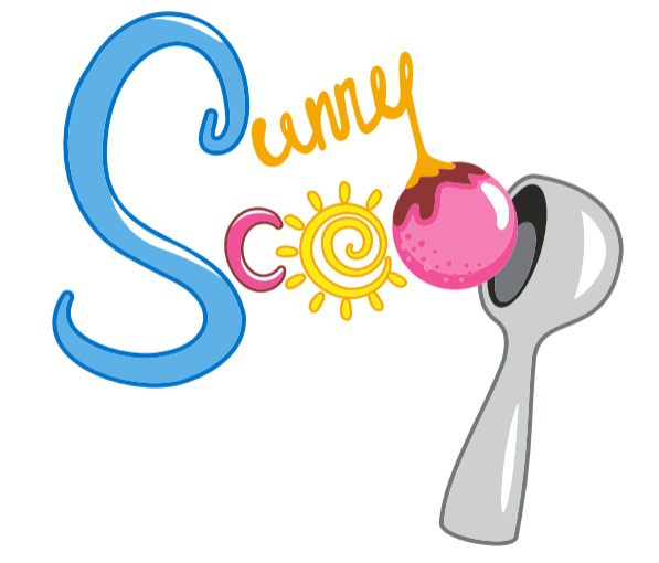 Ice-cream store logo from customer sketch.