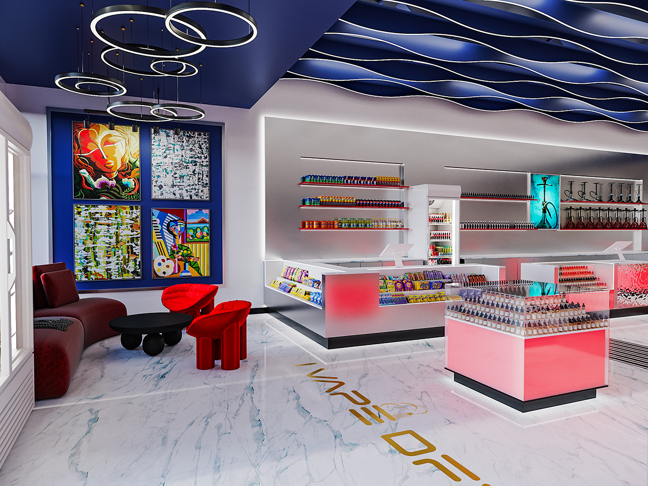 Vape and CBD Store Interior Design and Branding