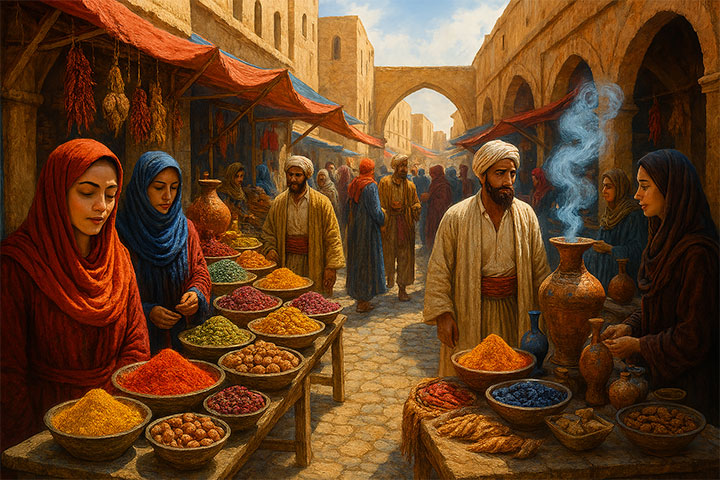 Ancient bazaar.