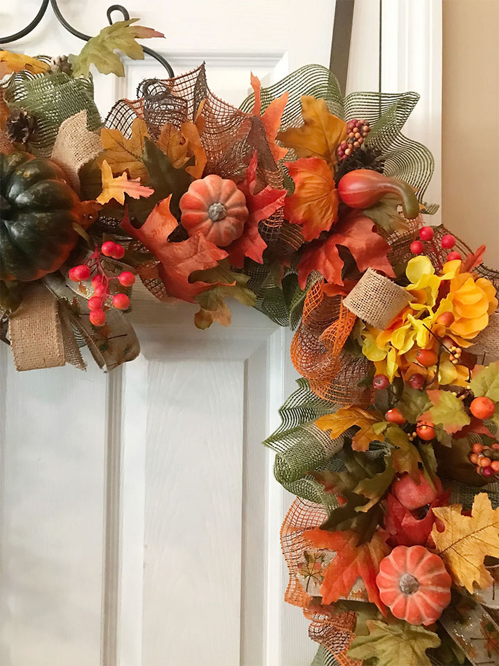 Fall garland for doors and mantels.