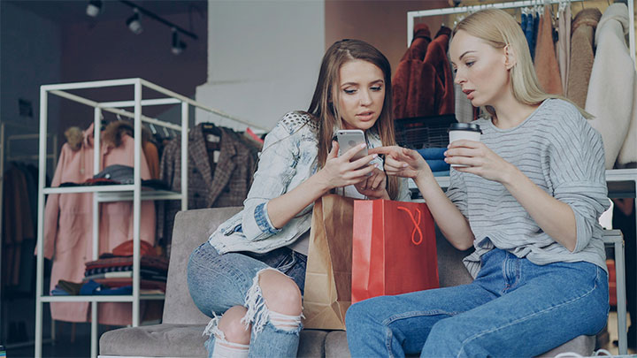 Phygital integration as one of the popular design trends for retail stores.