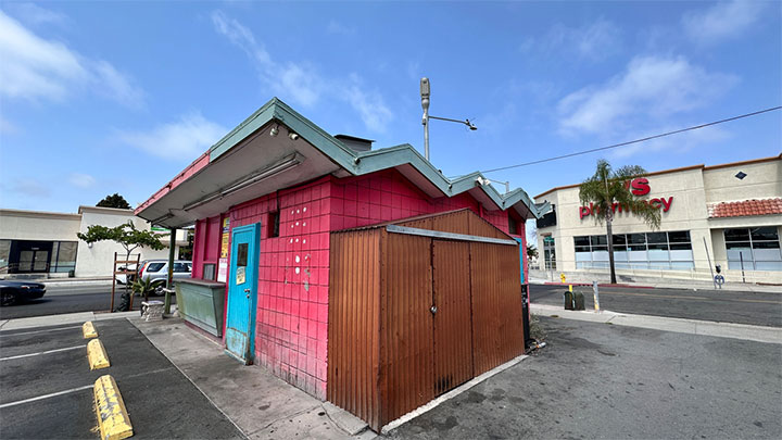 Taco kiosk before redesign.
