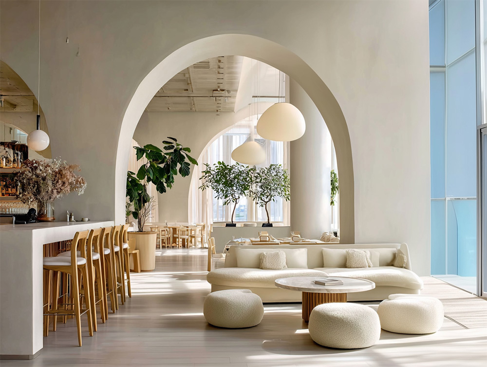 Pantone Color of the Year 2026 in lounge design.